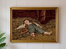 Albert Anker,  Tableau gobelin