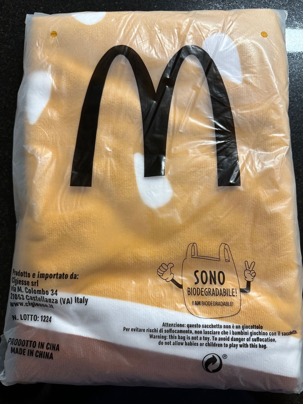 Teli da bagno: McDonald's Strandtuch Big Mac – Nuovo e nell'imballaggio originale da Willisau venduto da pz1993 1