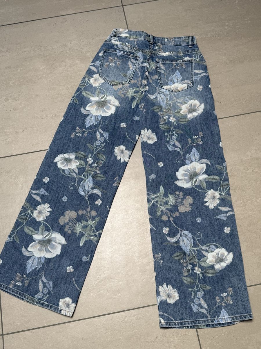 Jeans: Bohojeans mit Blumendruck – Nuovo (secondo la descrizione) da Sigriswil venduto da ck56 1