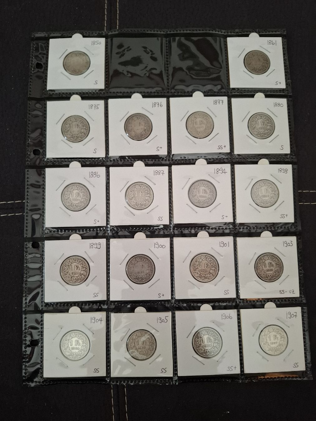 Toutes les monnaies: 1 Fr Sammlung ab 1850 – D'occasion à Hunzenschwil par Hardrock6