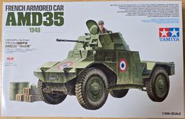 Tamiya 1/35 AMD35 French Armored Car + MK/Trakz Resinzubehör