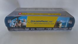 Blechdose Lokomotive - Goldenpass / Schweizer Schokolade