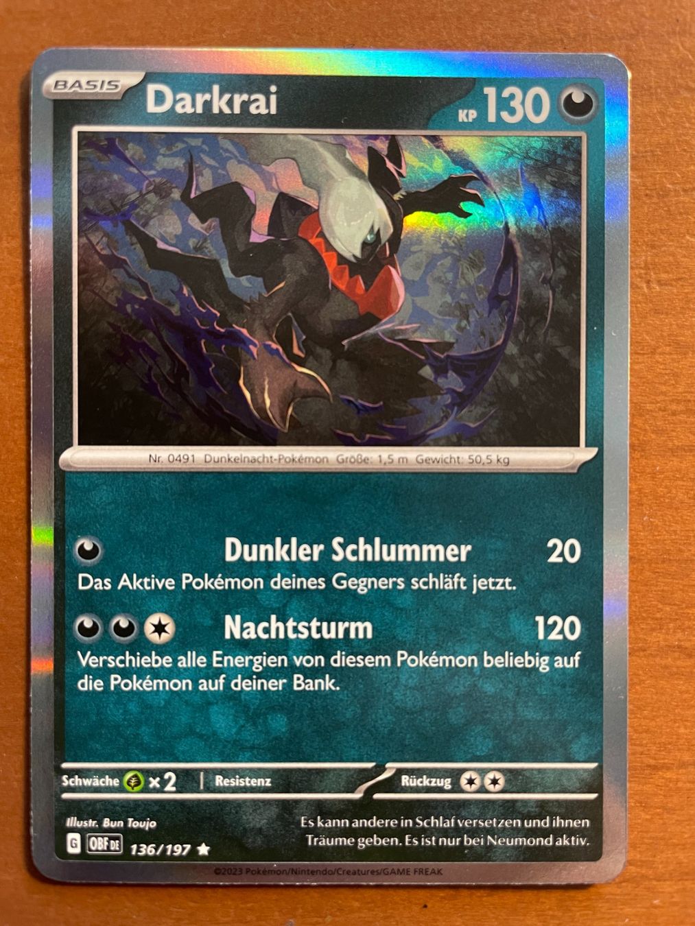 Pokémon Carte collezionabili: Pokemon Darkrai Holo (Versand gratis) – Nuovo (secondo la descrizione) da Chur venduto da Angerson