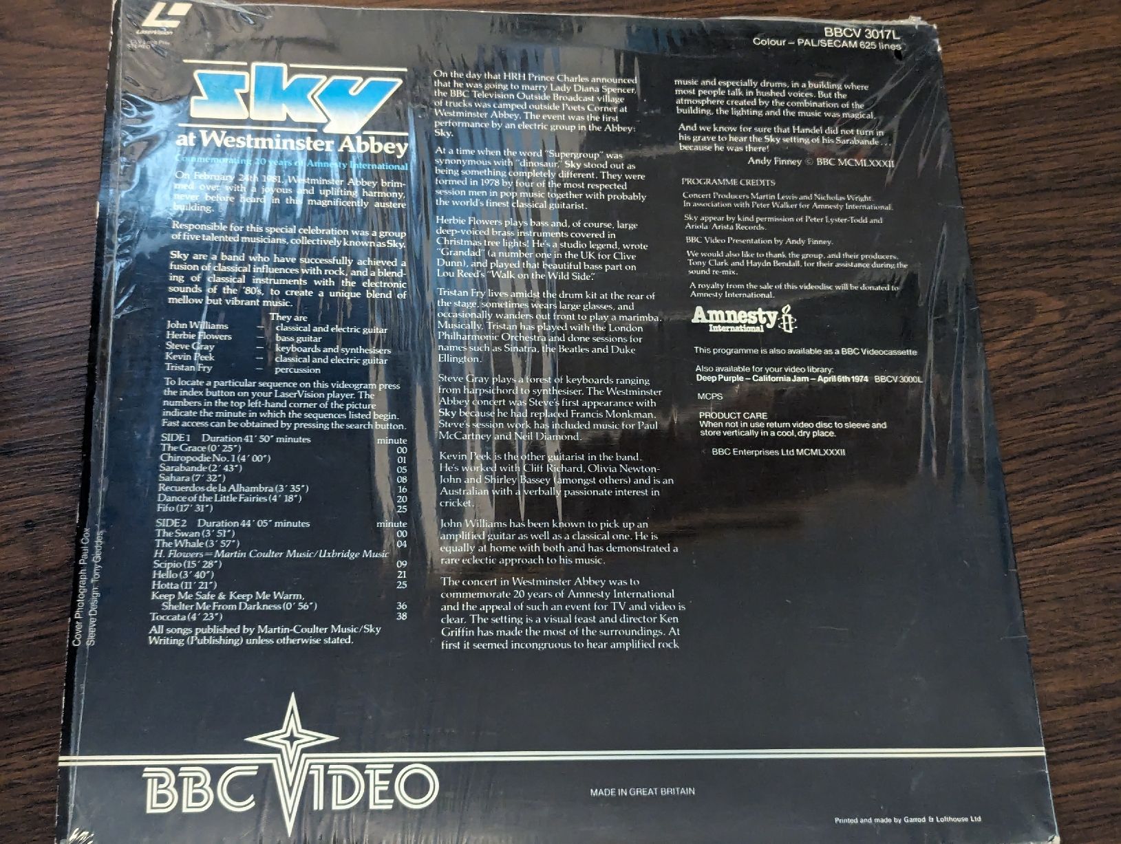 Alle DVDs: Laserdisc Sky at Westminster Abbey – Gebraucht aus Baden von swiss-alps 1