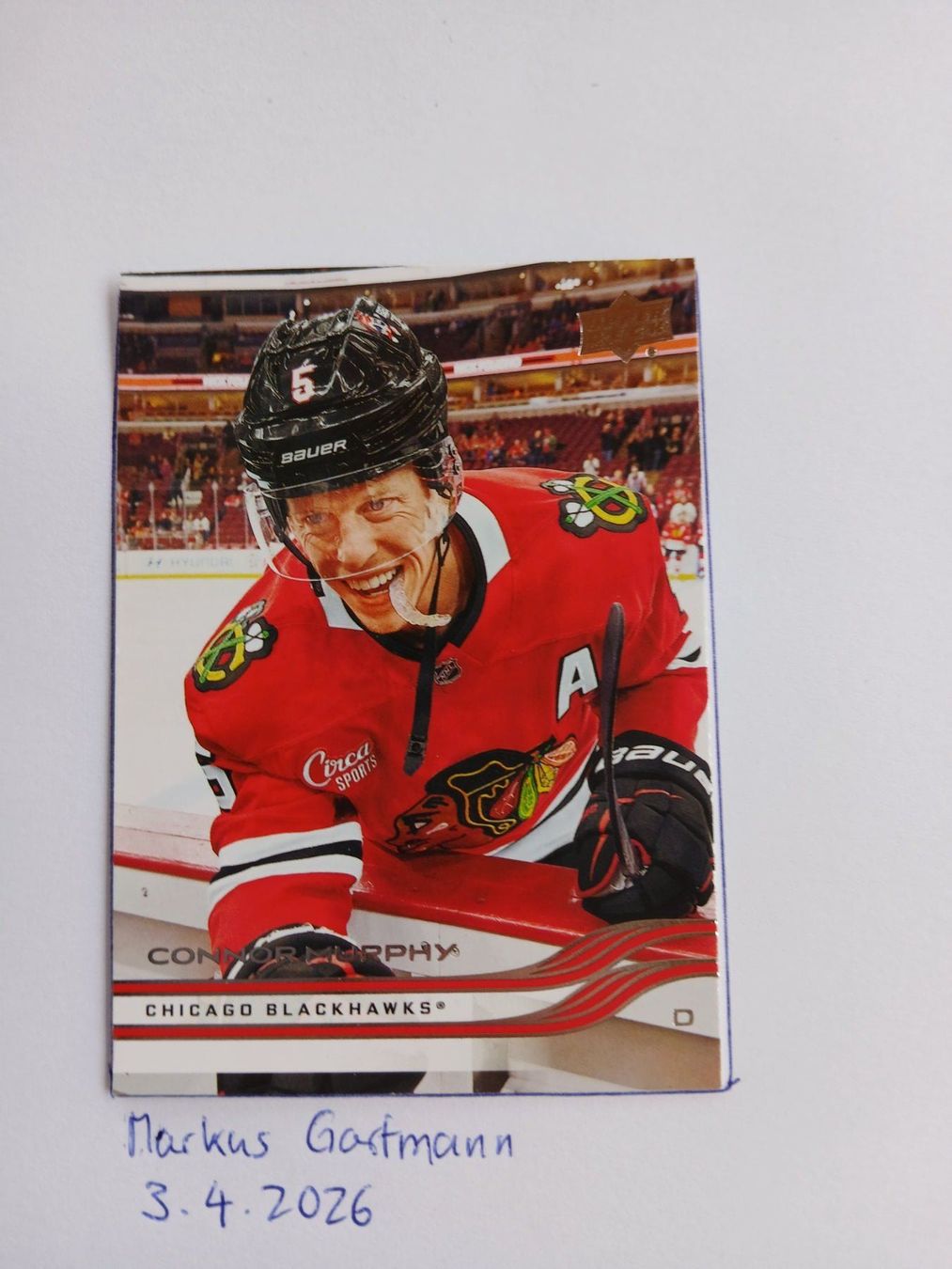 NHL Sammelbilder & Trading cards: NHL Player Card UD 25-26 Series One Murphy – Gebraucht aus Schiers von Batigol68