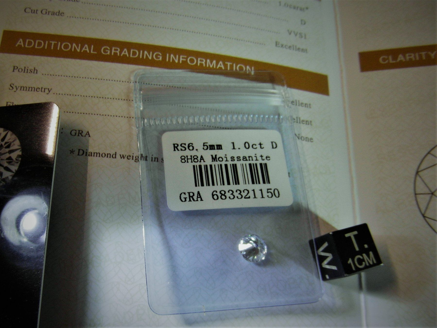 Pietre preziose: 1.0 ct.  Moissanit  wie ein Diamant ! – Nuovo e nell'imballaggio originale da Lengnau BE venduto da Lanthemann 2
