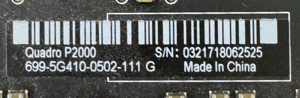 Nvidia Schede grafiche: Nvidia Quadro P2000 5GB – Usato da Bern venduto da sn8per 3