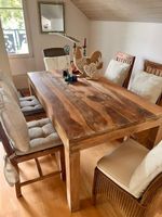 Essgruppe Akazienholz mit 6 Sitzplätzen