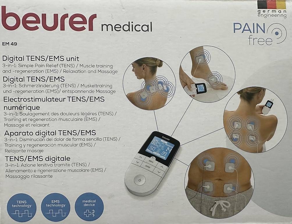 Beurer Dispositivi per massaggi: Beurer EM 49 Digital TENS/EMS Gerät – Nuovo e nell'imballaggio originale da Baar venduto da bruderm01