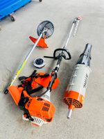 Rasentrimmer Stihl mit 4 Optionen Laubbläser Heckenschere