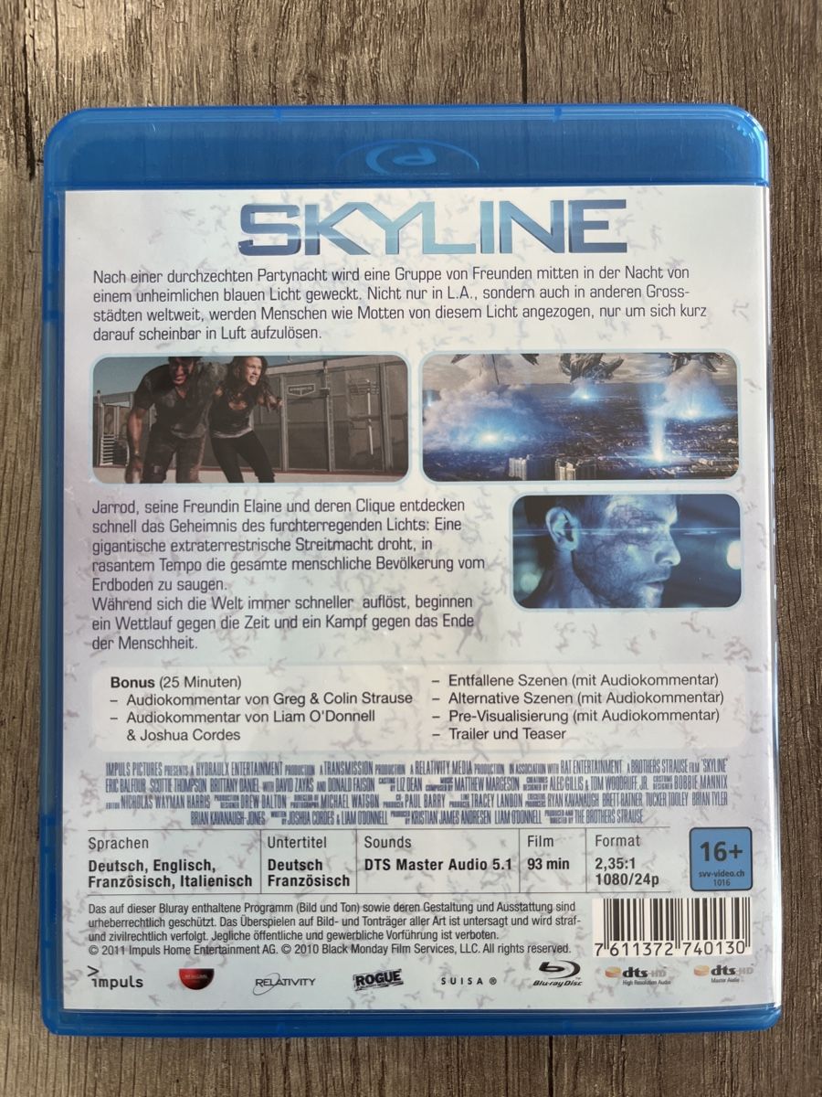 Tutti i DVDs: Skyline Blu-ray – Usato da Frutigen venduto da abr_w5b2 2