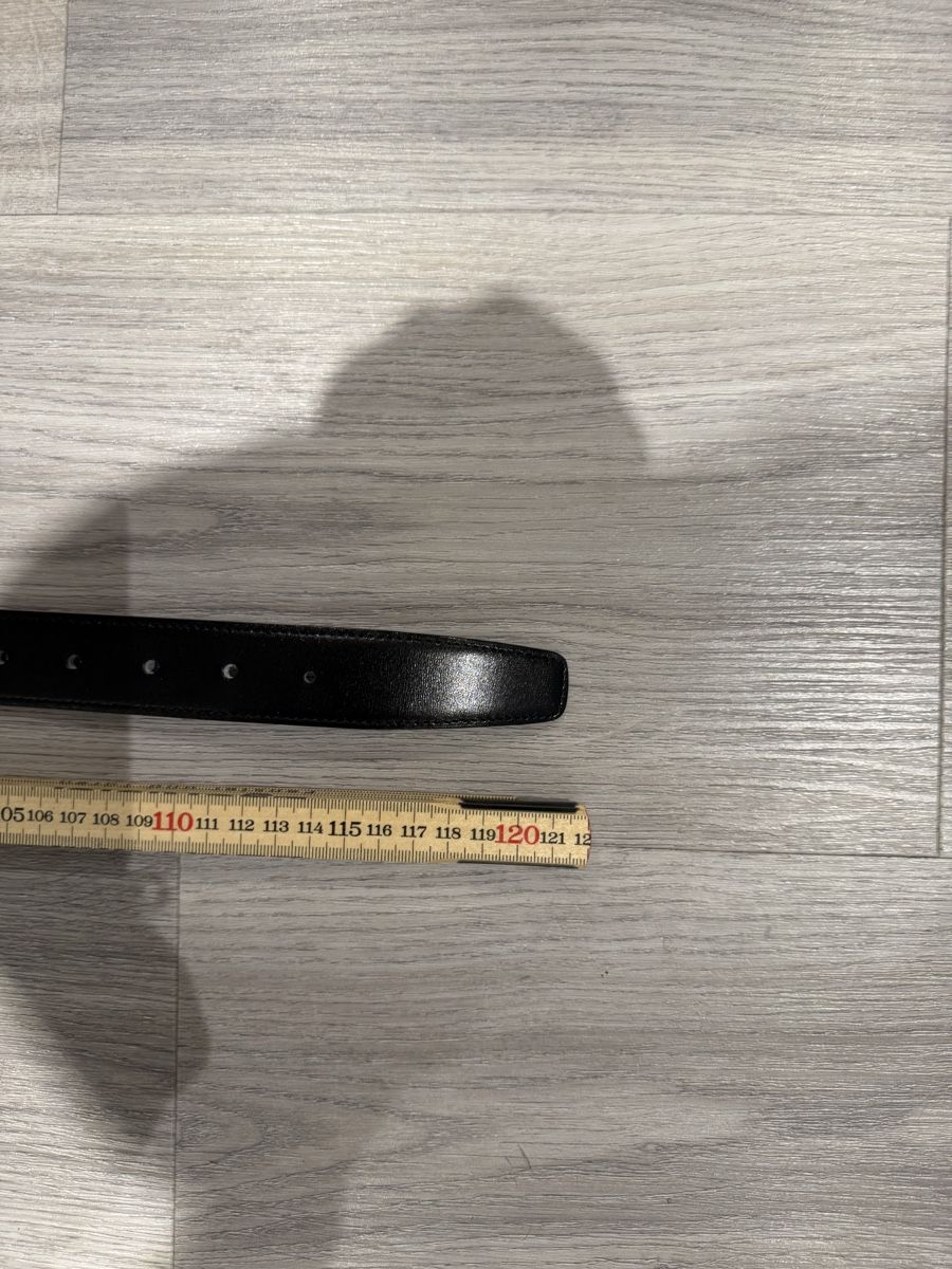 Cinture: Black Leather Belt with Gold Buckle, – Usato da Zürich venduto da andreamt 2