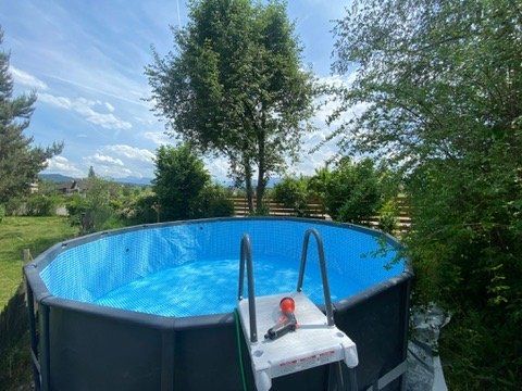 Intex Schwimmbad: Intex Ultra XTR Stahlrohrpool mit Zubehör, Gr. 488 x 122 cm – Gebraucht aus Bubikon von CorMar17
