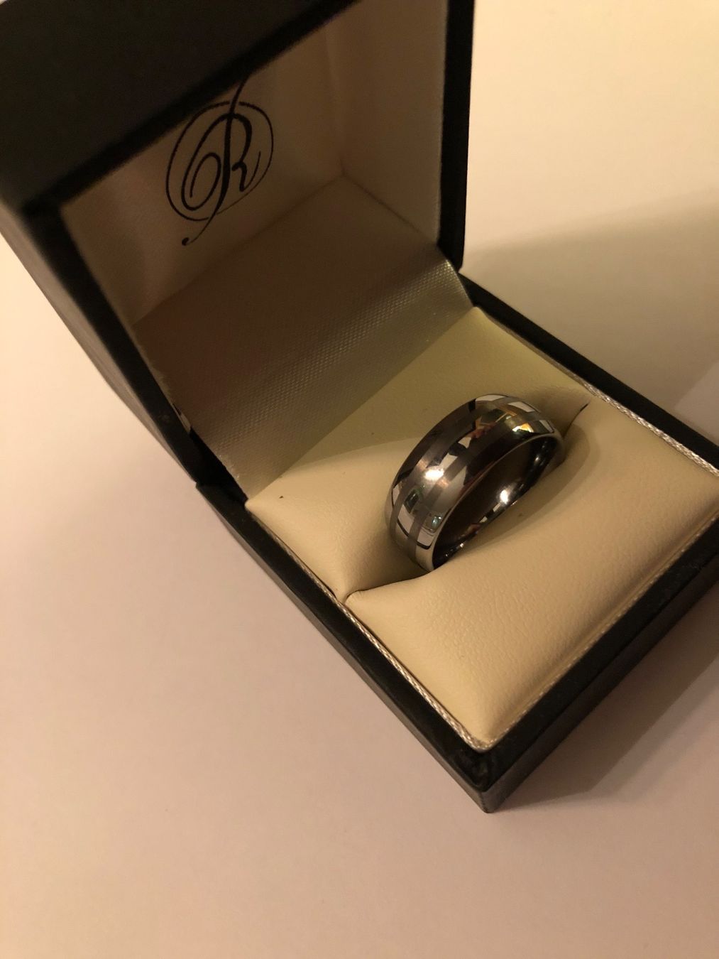 Anelli: Rhomberg Tungsten Wolfram Ring Gr. 56 – Nuovo e nell'imballaggio originale da Nassen venduto da run_7jjy 2