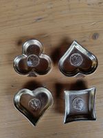 Edle Vintage Kartenspiel Aschenbecher Set