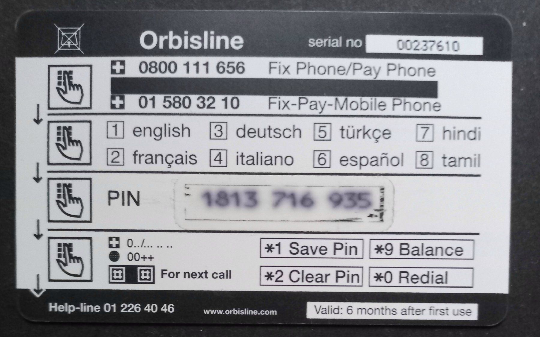 Schede telefoniche: Taxcard - Orbisline - CH - Phonecard – Usato da Niederuzwil venduto da lubimaja 1