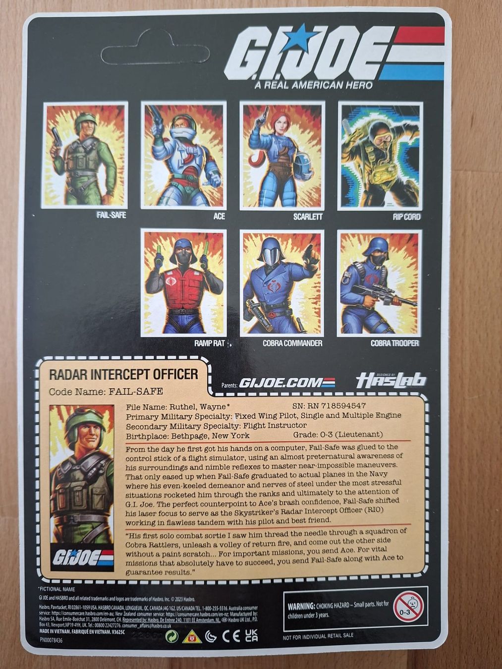 Hasbro Giocattoli: G.I. Joe "Fail-Safe" HasLab Hasbro Pulse Exclusive (O-Ring) – Nuovo (secondo la descrizione) da Iragna venduto da vicdeolive_0 1