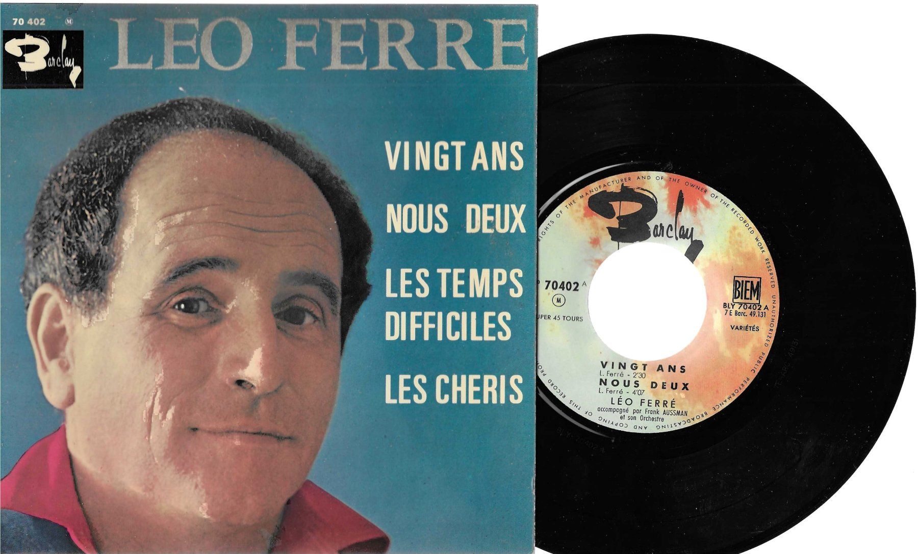 Dischi in vinile: Léo Ferré EP - Vingt ans – Usato da Savagnier venduto da Ne2065