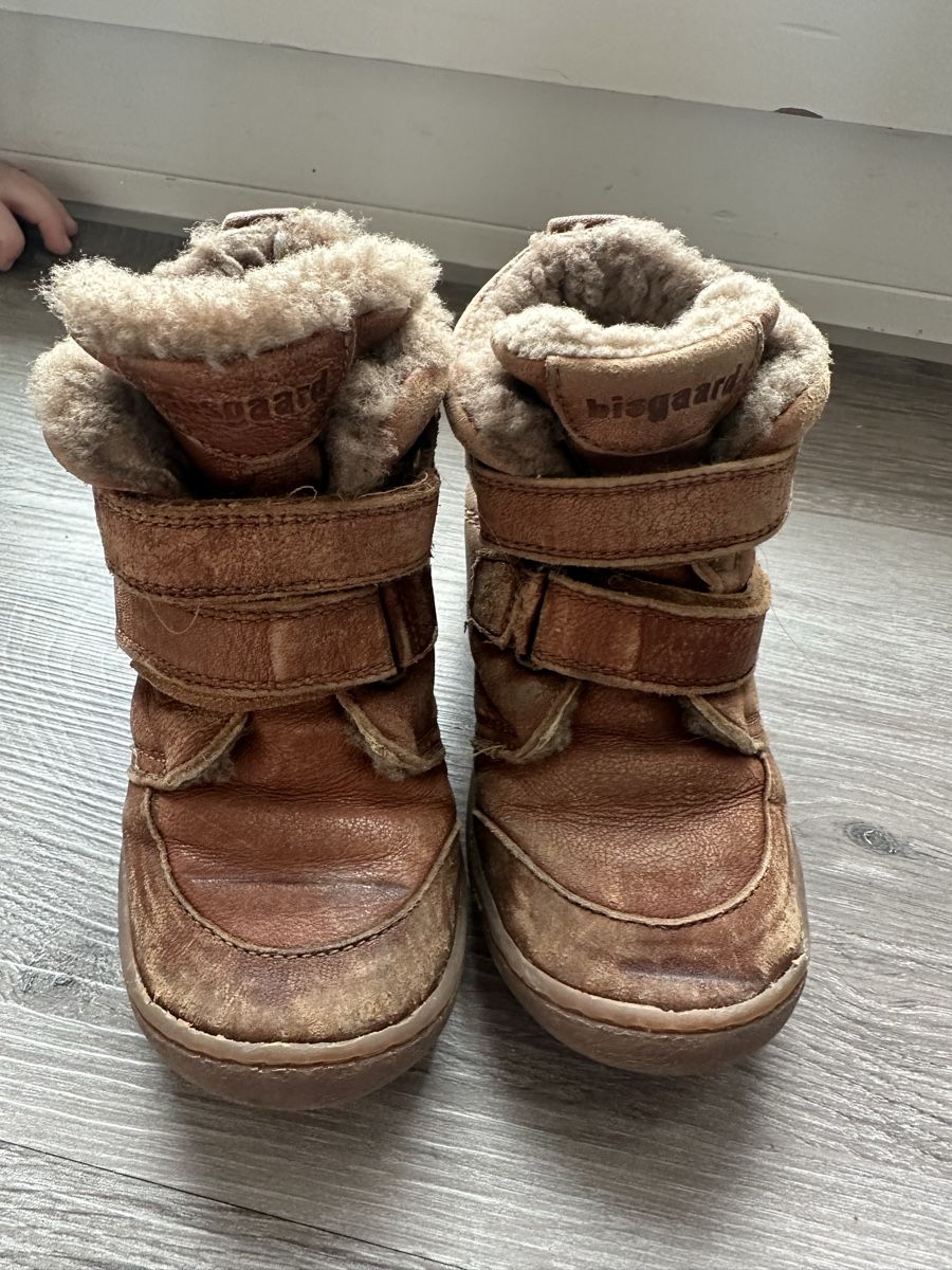 Bisgaard Scarpe da uomo: Bisgaard Wool Lined Winter Boots Brown Leather EU 26 – Usato da Männedorf venduto da Meganbdn