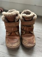 Bisgaard Wool Lined Winter Boots Brown Leather EU 26