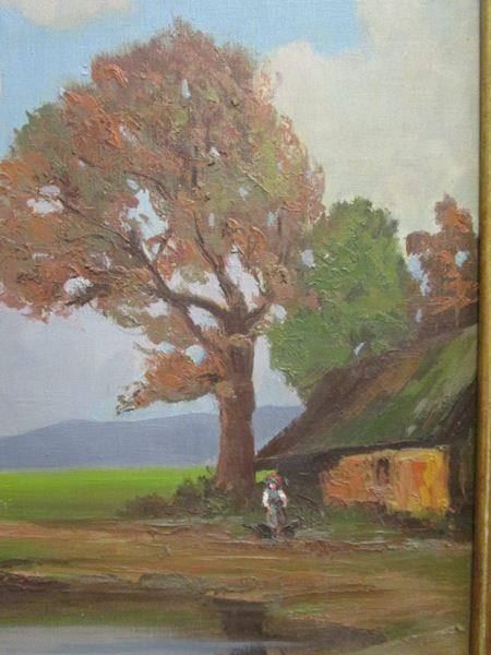 Tableaux: Oel auf Leinwand - sign. - Landschaft – D'occasion à Luzern par Horoskop1 3