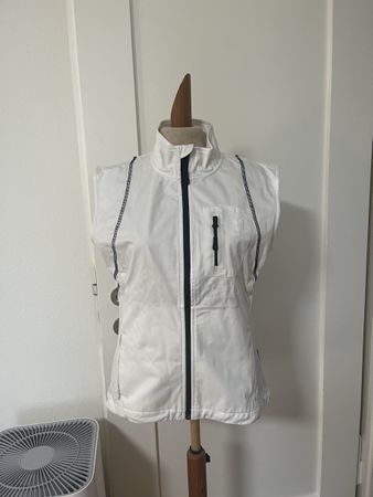 Weisse Damen Weste, ideal für den Frühling, Grösse 36/S