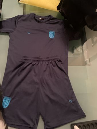 Zürich City SC Fussball Set dunkelblau Grösse S