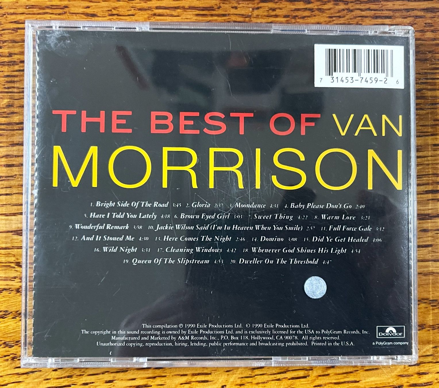 CDs: THE BEST OF VAN MORRISON CD – Gebraucht aus Oftringen von Vucki 1