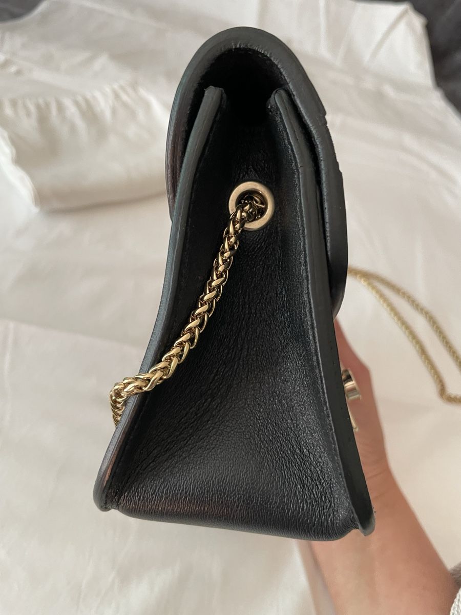 Furla Borse: Furla Ledertasche schwarz mit gold – Nuovo (secondo la descrizione) da Zürich venduto da cosmic_mariposa 3