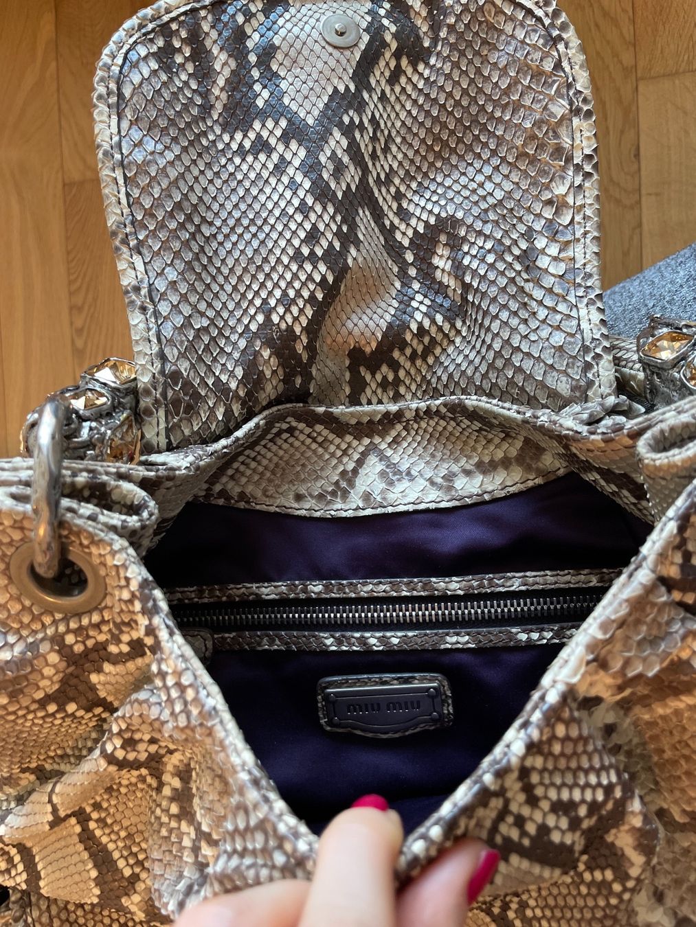 Miu Miu Borse da donna: 100% original miu miu python shoulder bag – Nuovo (secondo la descrizione) da Zug venduto da dim_np7l 9
