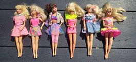 Lots de 6 Barbies vintage habits année 80