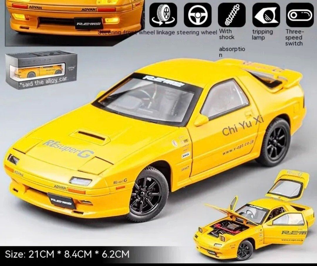 Mazda Modellini d'auto: Mazda RX7 1/24 (Orange) – Nuovo e nell'imballaggio originale da Ettingen venduto da SwissHellcat 1
