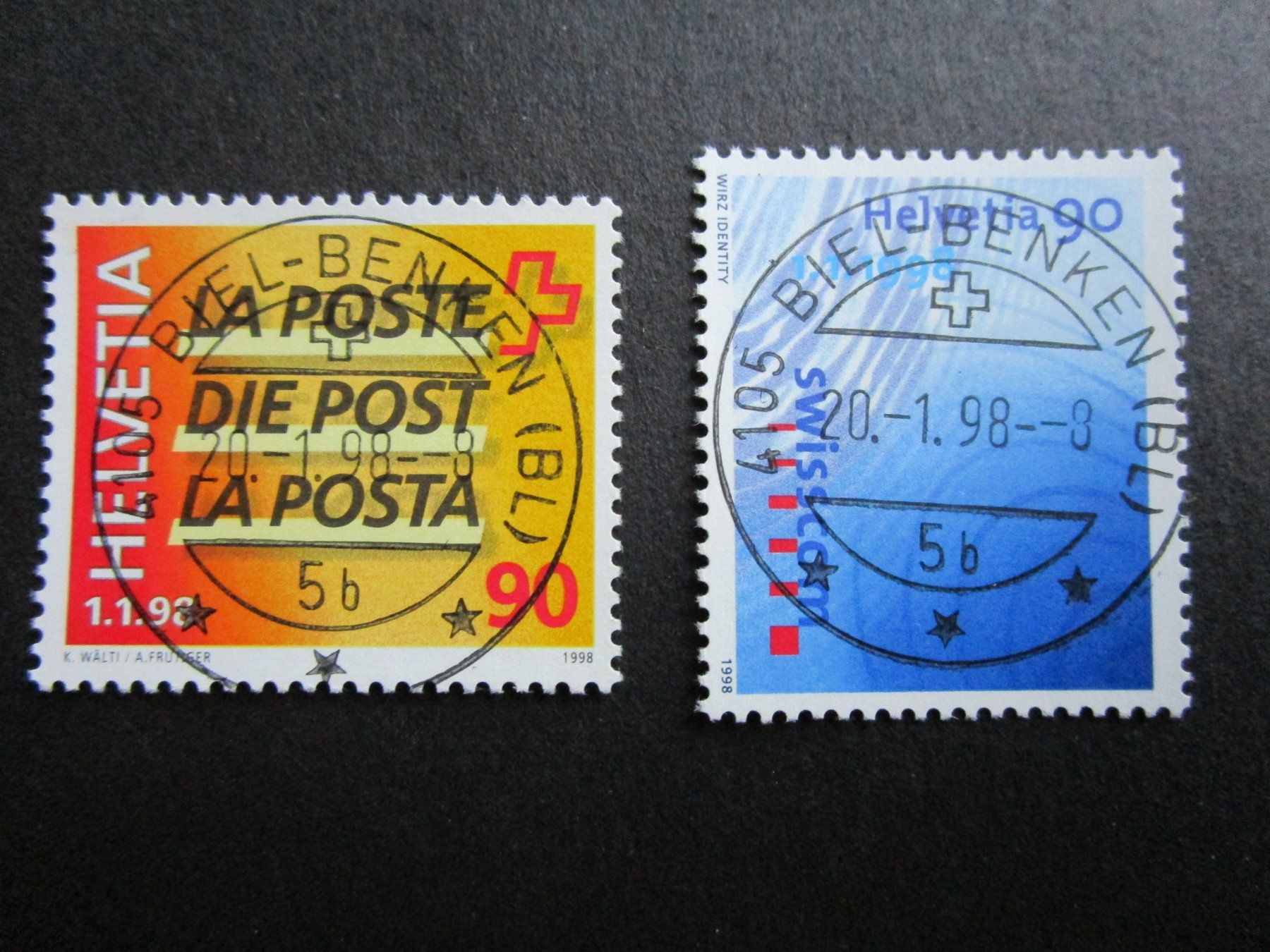 Tutti i francobolli: 1998: Vollstempel BIEL-BENKEN – Usato da Rubigen venduto da Menthe
