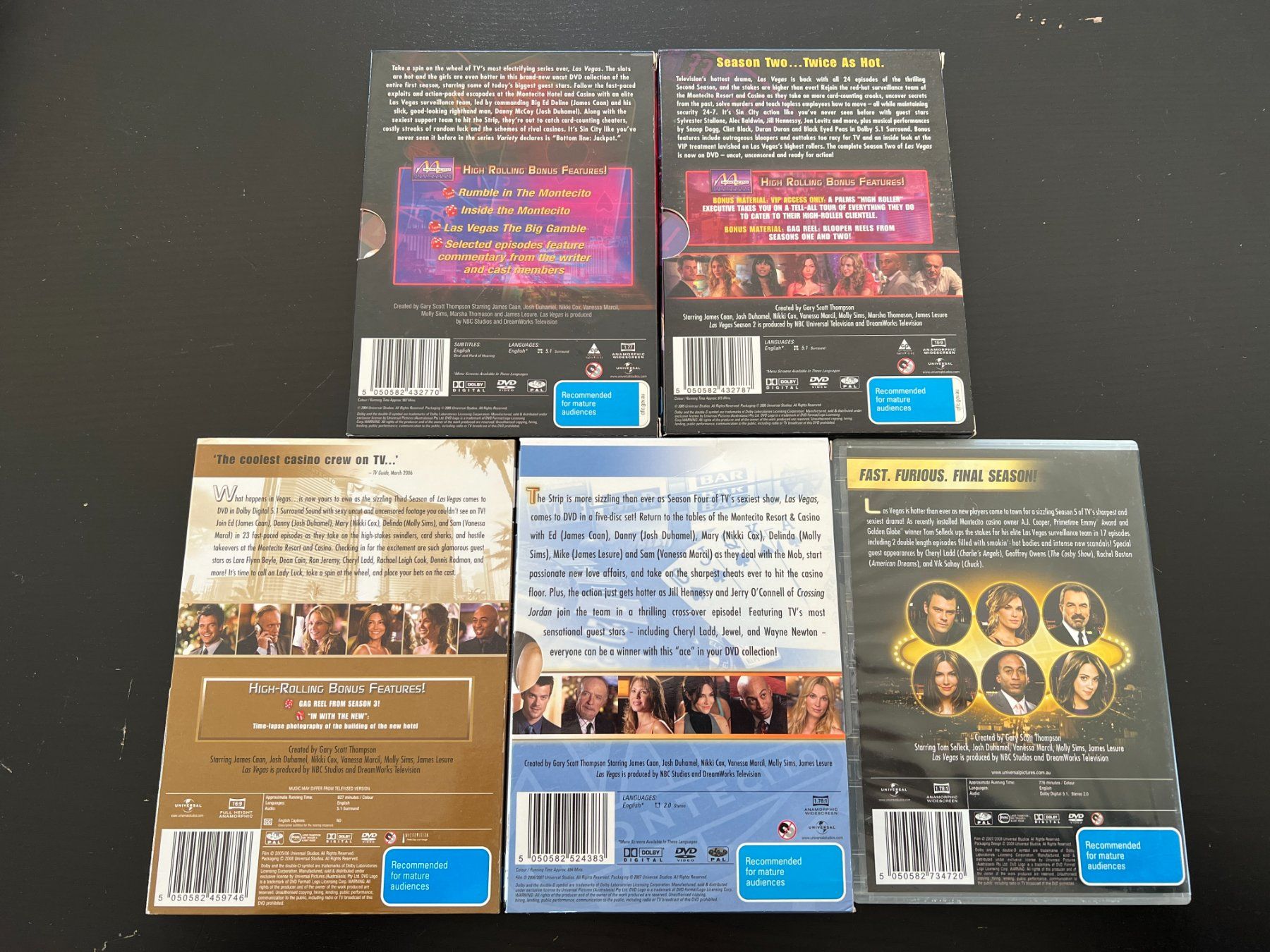 Tutti i DVDs: 12 coffrets Bones, Californication, Las Vegas, One tree hill – Usato da Murist venduto da kalmec 2