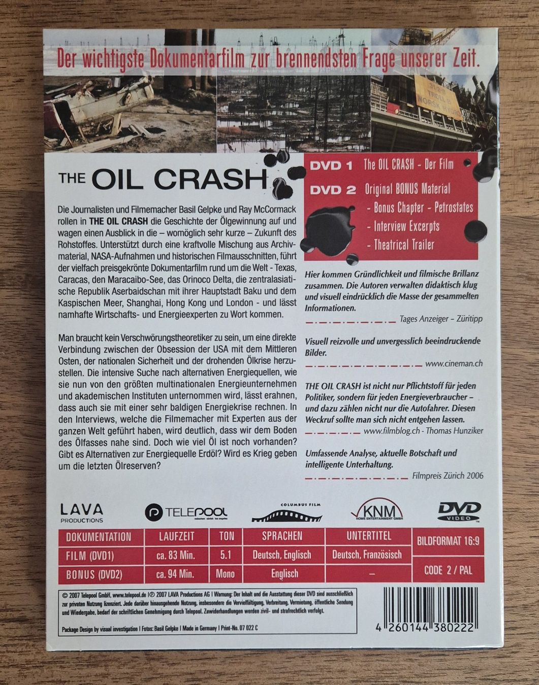 Tutti i DVDs: 2 DVD-SET THE OIL CRASH – Usato da Lumbrein venduto da gianandris 2