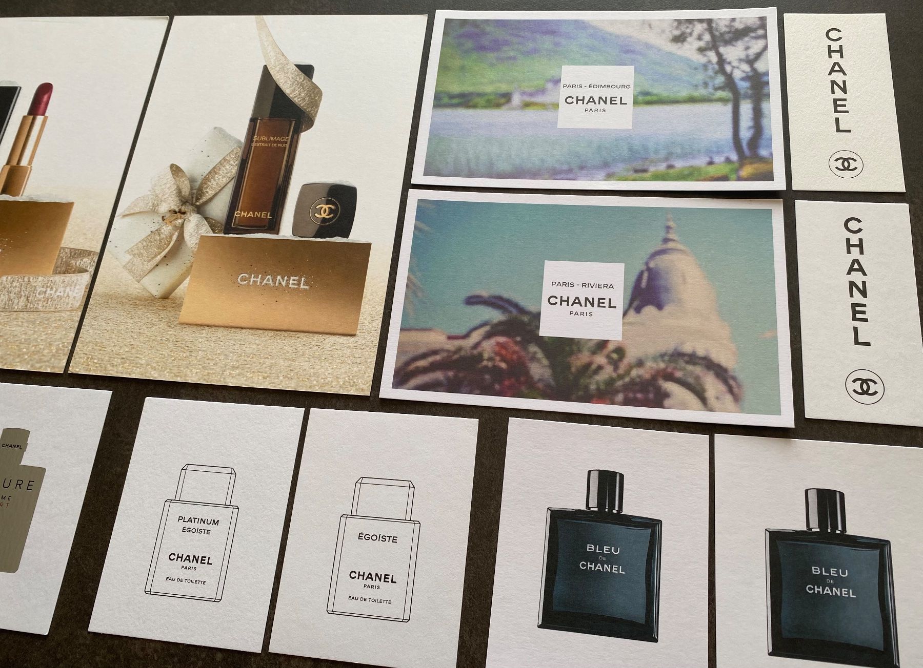 Cartoline postali: 2 Postcards : Chanel, Set (12 pcs) – Usato da Collombey venduto da Cards07 1