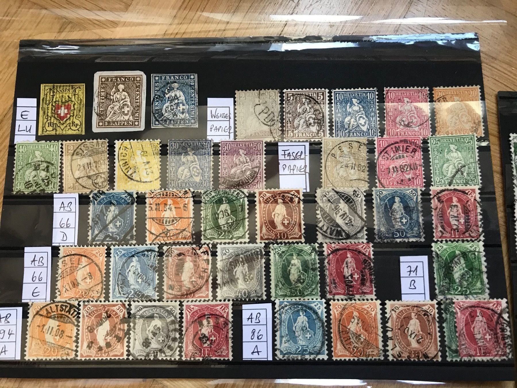 Tous les timbres: Schönes Altlot ab Rayon mit Attest! – D'occasion à stäfa par brandy66 1