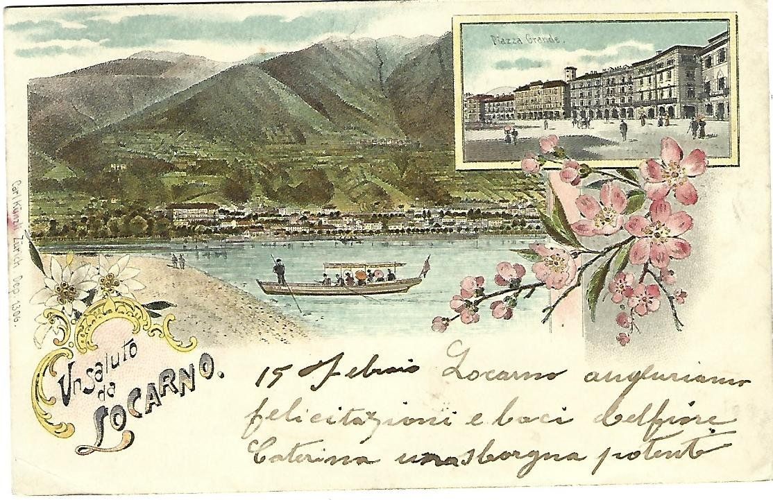 Cartoline postali: Un Salute da Locarno Litho – Usato da Wetzikon ZH venduto da Brulu100