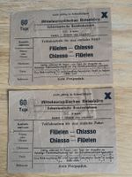 Altes Ticket / Flüelen - Chiasso Ausgabe ca. 1930