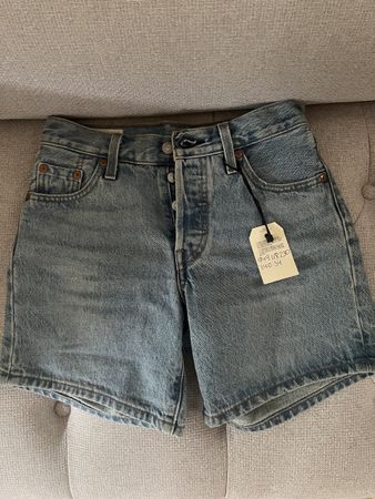 Levi's Premium Shorts W23 Blue New