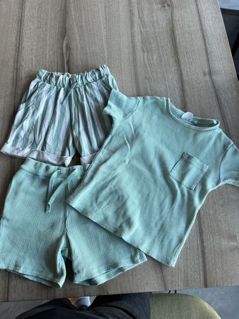 Shorts Shirt Kinder Sommerkleider Gr. 122/128