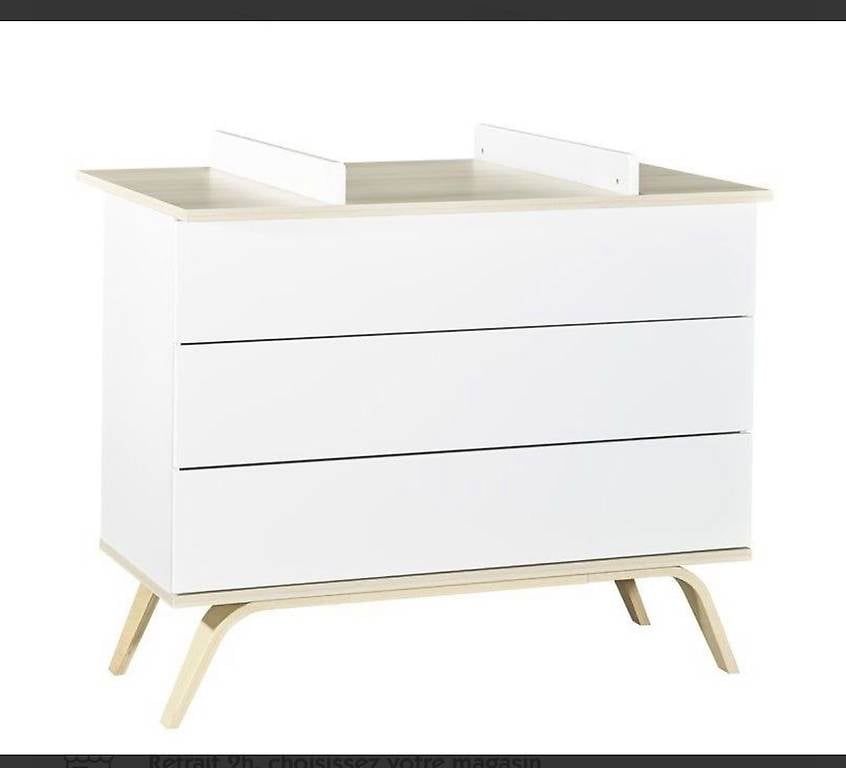 Letti: Lit bébé évolutif, commode Sauthon + matelas – Usato da Châtelaine venduto da Gali07 4