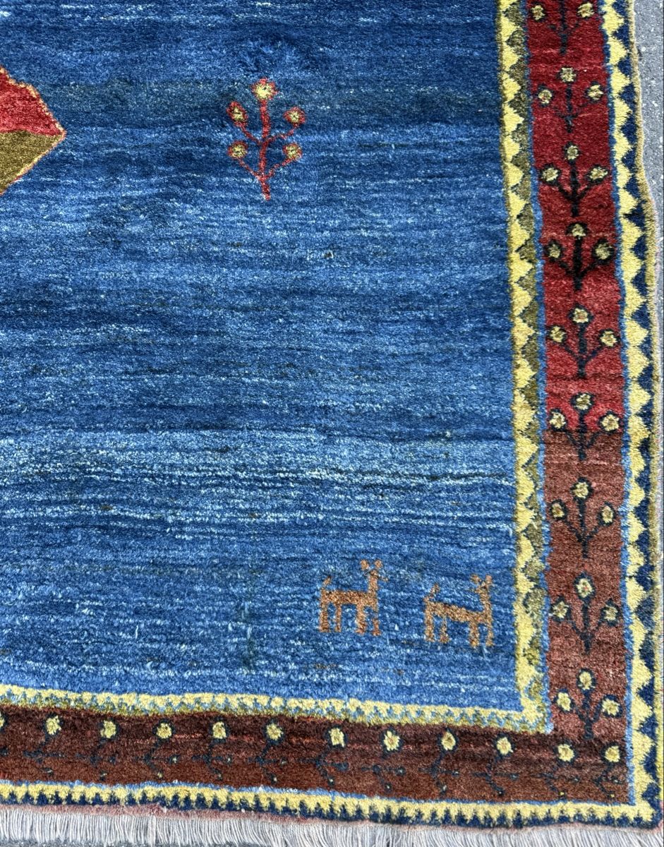 Gabbeh Teppiche: Wunderschöner Perserteppich Gabbeh (211x206)Frisch gewaschen – Gebraucht aus Sempach von Star7 3