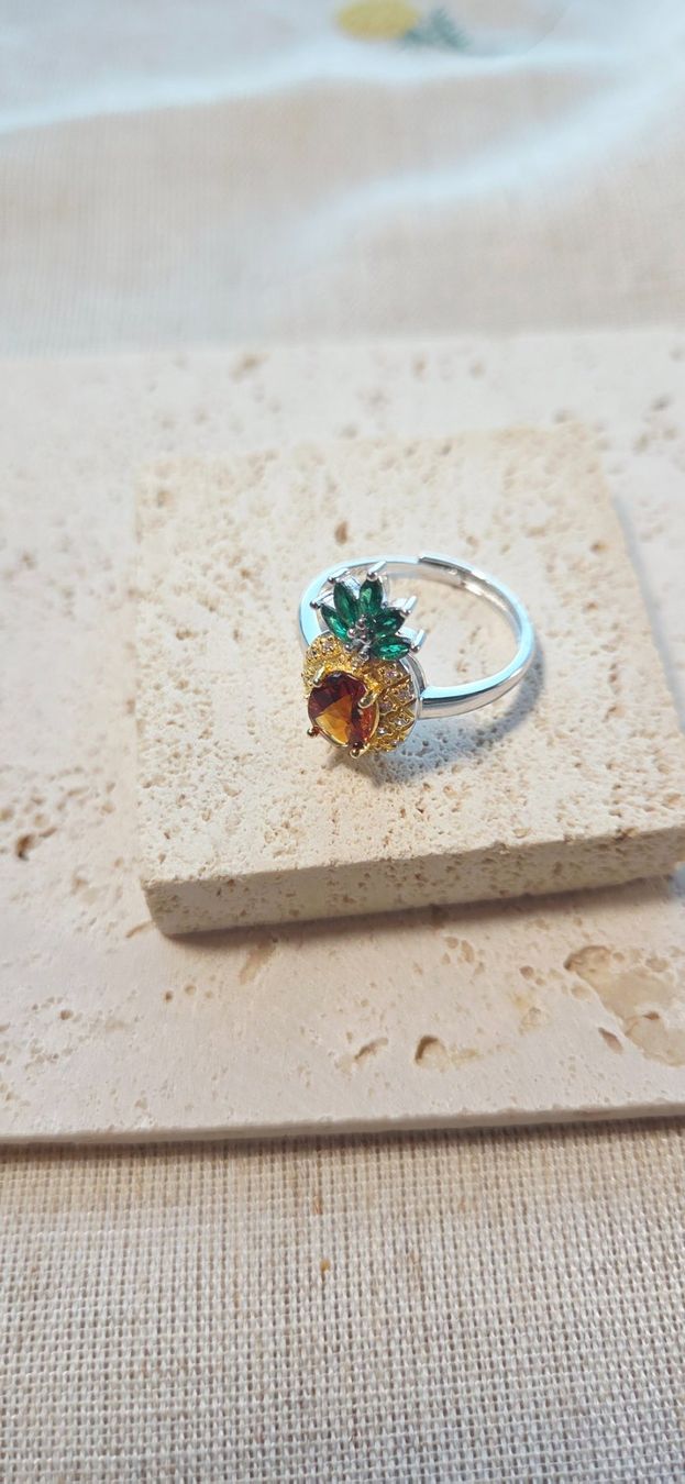 Anelli: NEW - S925 Citrine Ring (Adjustable) – Nuovo (secondo la descrizione) da Zürich venduto da cin_wcf6 5