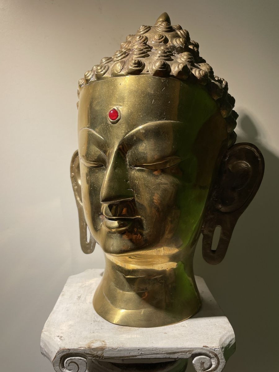 Skulpturen & Statuen: Buddha Kopf 40cm Messing / Asia Deko – Gebraucht aus Lenggenwil von Unique_ 8