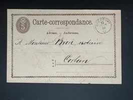 Carte Correspondance  1875 Aarau    (V315)