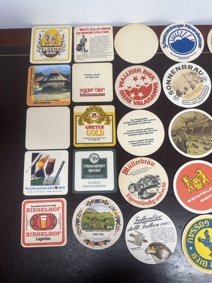 Sottobicchieri: Collection sous-verres bières suisses – Usato da Bôle venduto da K200C 4