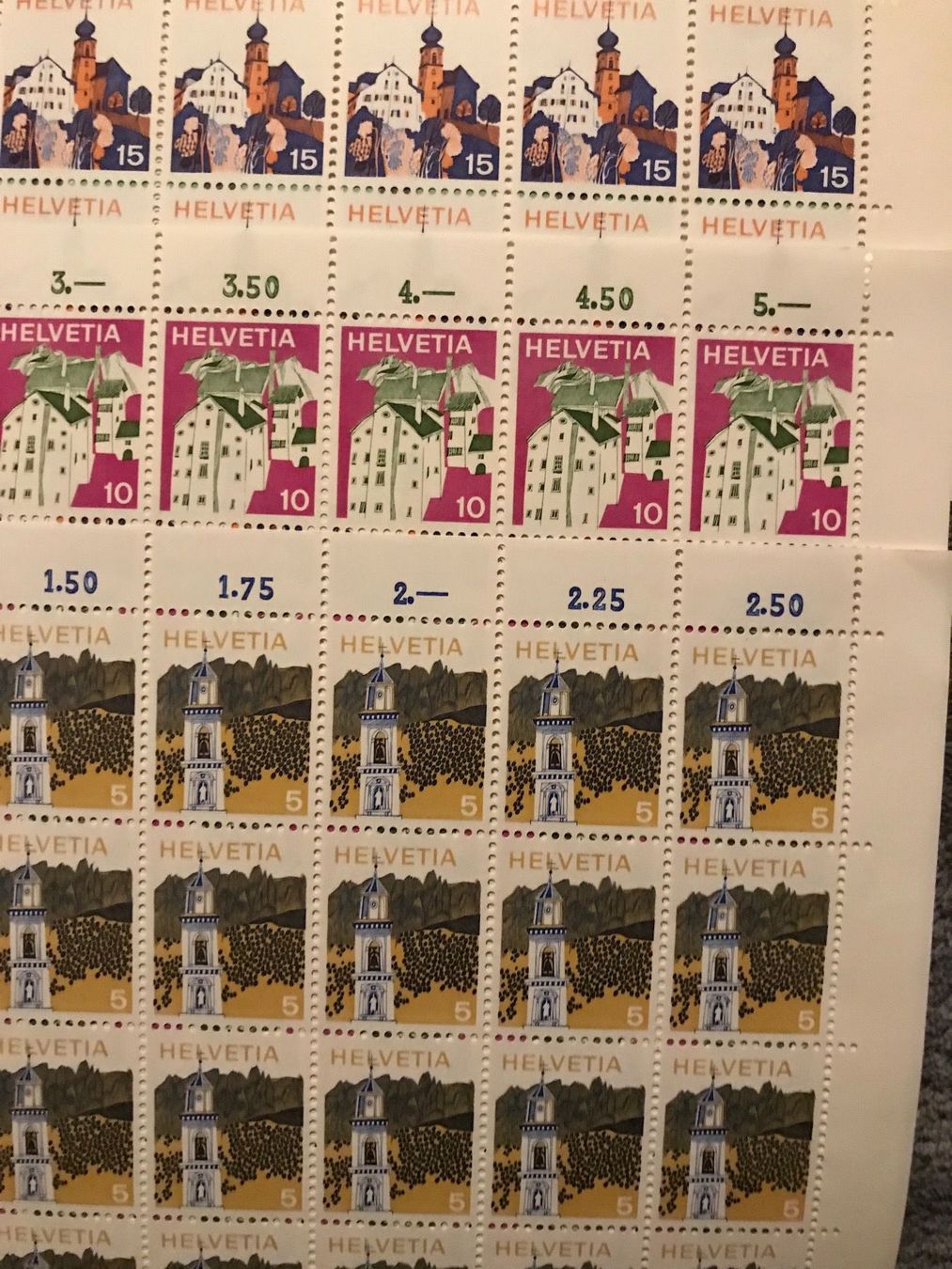 Tutti i francobolli: Landschaftsbilder Bögen, kompl. Satz – Usato da Grafenort venduto da Solar11 3