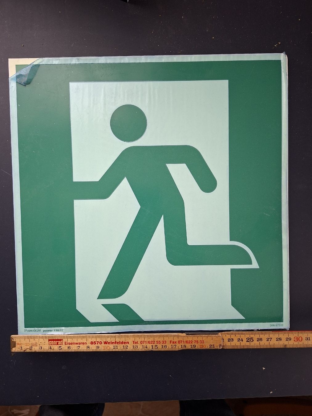 Insegne: Schild Fluchtweg, Alu, 30x30cm – Usato da Rothenhausen venduto da sfr_kr9t