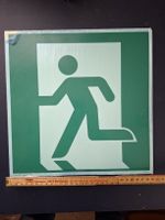 Schild Fluchtweg, Alu, 30x30cm
